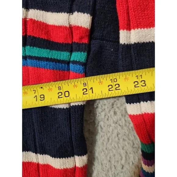 Cape Isle Knitters Men's Large Sweater Vintage Color Block Large Chunky 90s - Picture 6 of 7